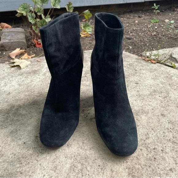 See By Chloé Black Suede Leather Ankle Boots, Size 37 - Picture 3 of 15